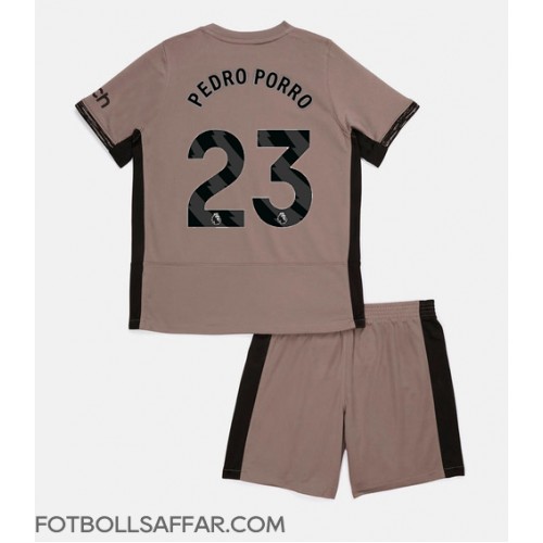 Tottenham Hotspur Pedro Porro #23 Tredje Dräkt Barn 2023-24 Kortärmad (+ Korta byxor)